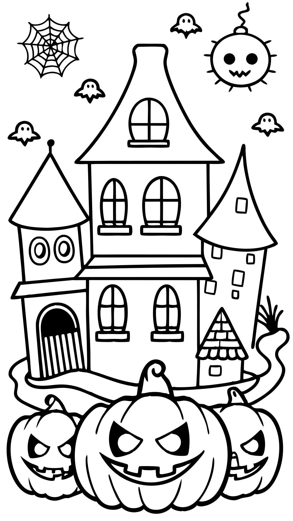 spooky halloween coloring pages